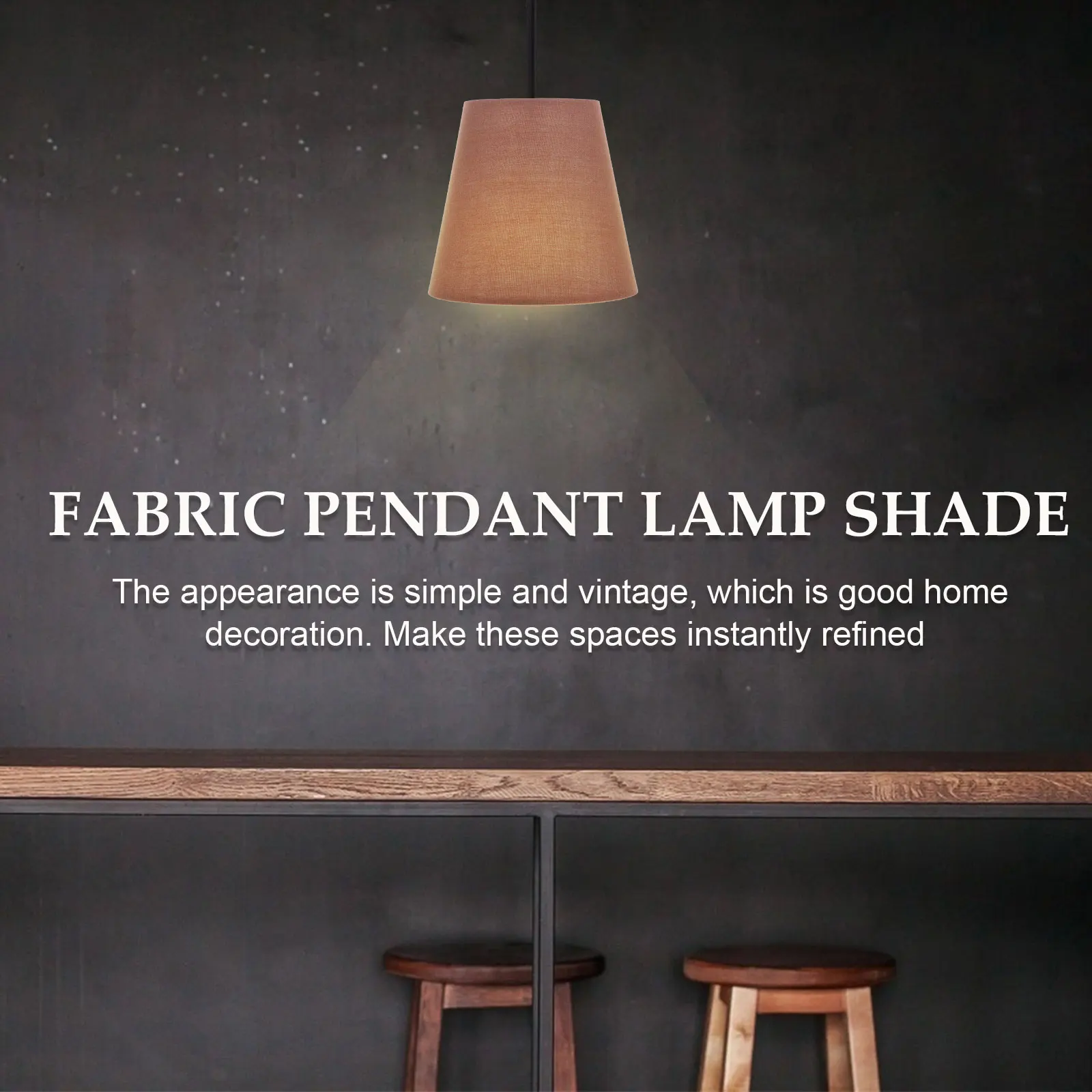 

Macaron Fabric Lamp Pendant Light Cover Decorative Light Fixture Accessory for Bedroom Living Room Desk Floor Table