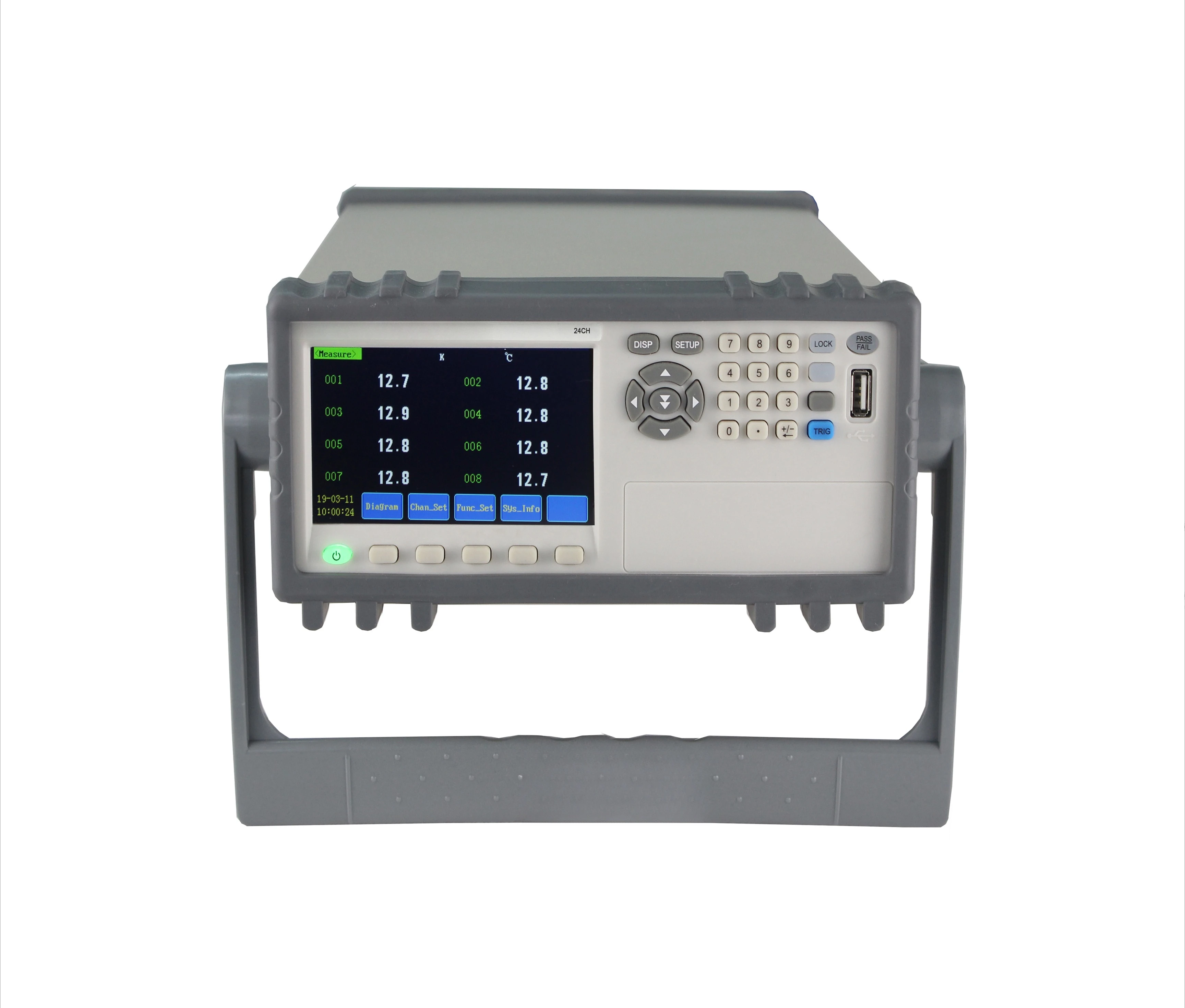 24-Channel Temperature Data Logger for All Thermocouple Types Optimal Data Logger JK4000 Temperature Thermometer