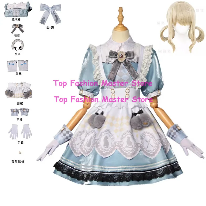 

Tea Party Nikki Cosplay Anime Infinity Nikki Costume Cute Princess Lolita Dress Halloween Carnival Party Outfit