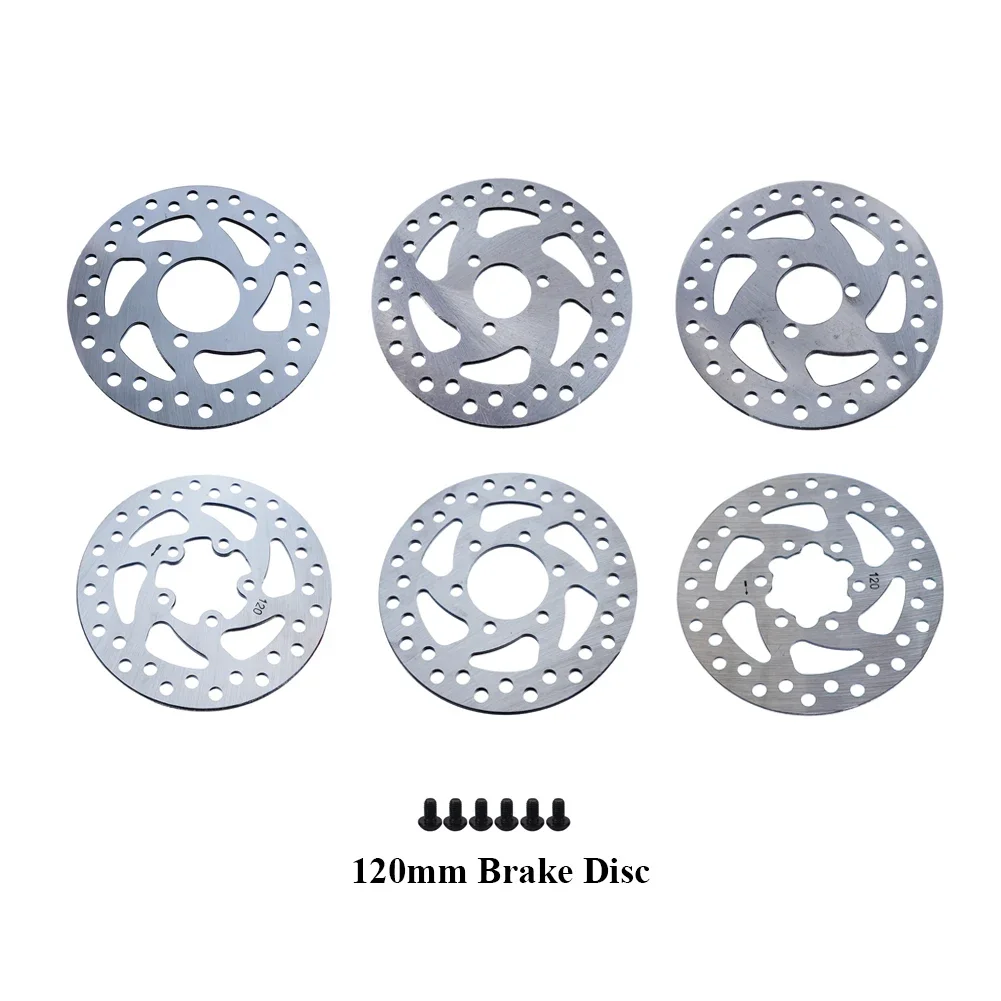 

Electric Scooter Cycling Disc Brake Rotor 120mm 3 Hole 6 Hole Brake Rotors with Screws Mounting Hole Spacing 33mm/44mm/48mm