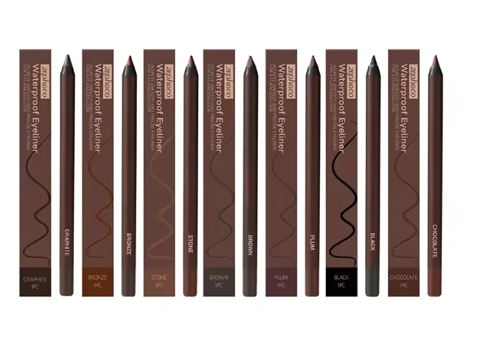 Waterproof Eyeliner Pencil Smooth Easy Drawing Anti Smudge Sweat Resistant Delicate Tip High Pigmented Natural Eye Liner Makeup