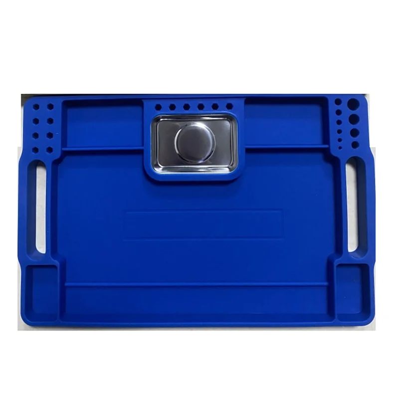 ABXF-Silicone Tool Holder Tray Silicone Tool Holder Multi-Purpose Mat Repair Storage Segmented Mechanics Storage