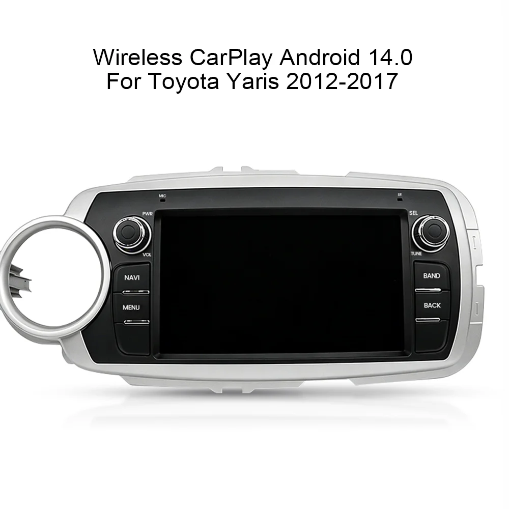 IPS car radio For Toyota Yaris 2012-2017 special support wireless CarPlay Android Auto WiFi and Bluetooth multimedia player