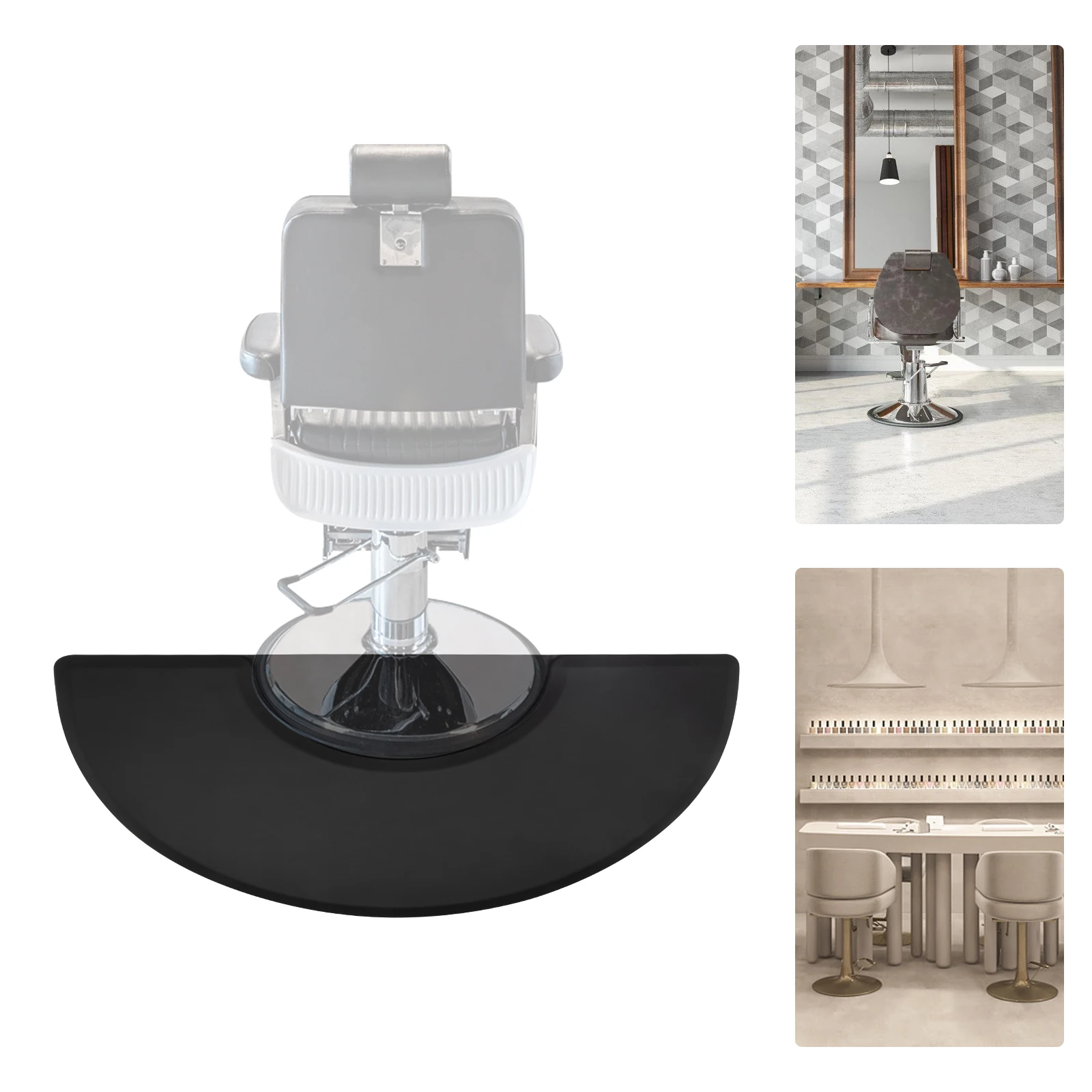 サロンフロアマット 3フィート x 5フィート 理髪店チェアマット 椅子ベース用 サロン＆理髪用品 抗疲労理髪店チェアマット