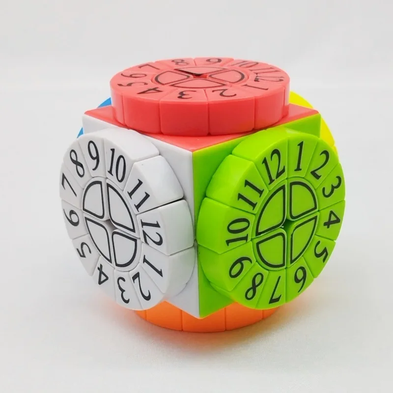 [Wisdom] Super Time Machine Cube Colorful Digital Time Wheel Cube Time Machine Cube Children's Educational Gift Toy Fidget Toys