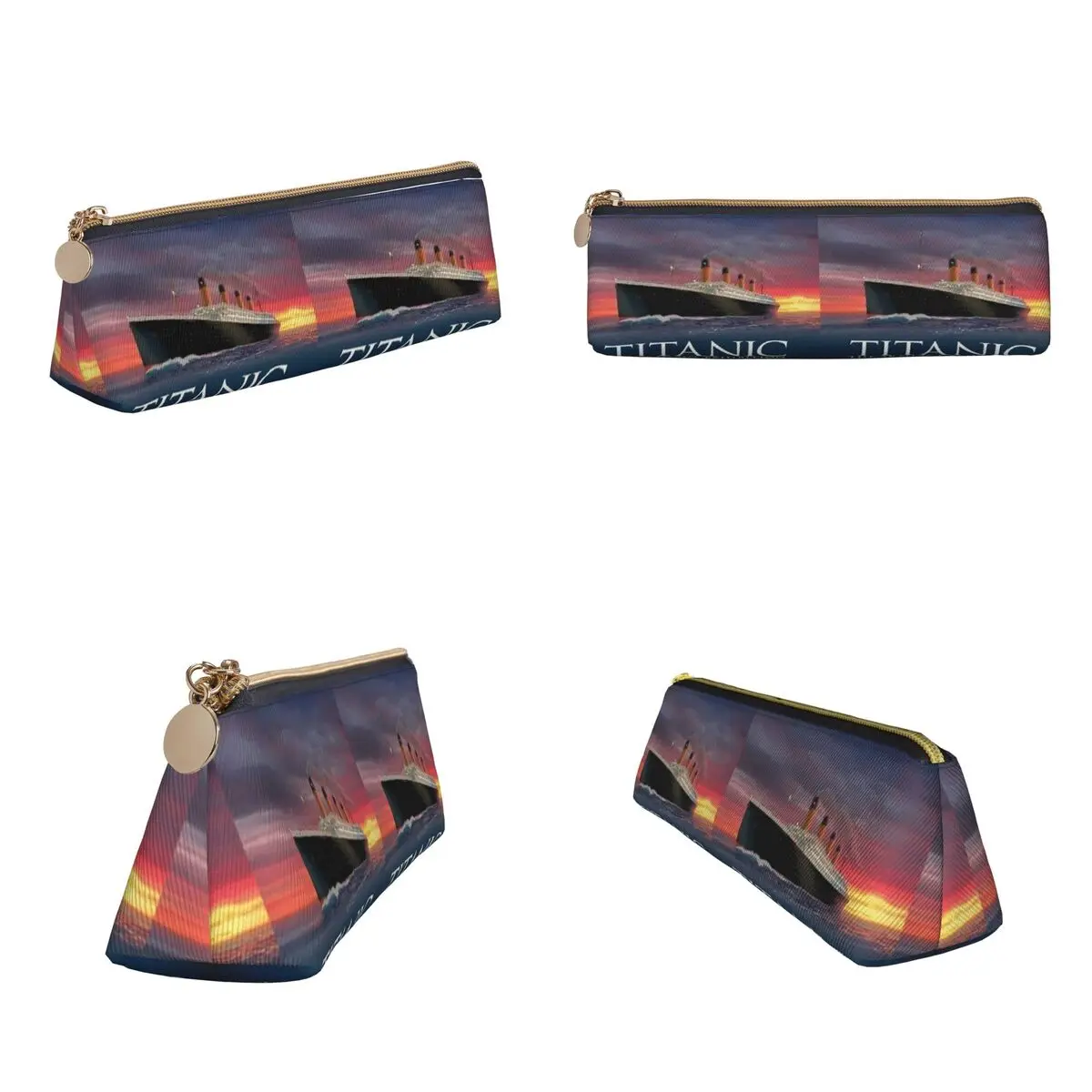 Titanic Romantic Movie Pencil Cases Pen Holder Storage Stationery Supplies Pen Box Pencil Bag for Boys Girls School