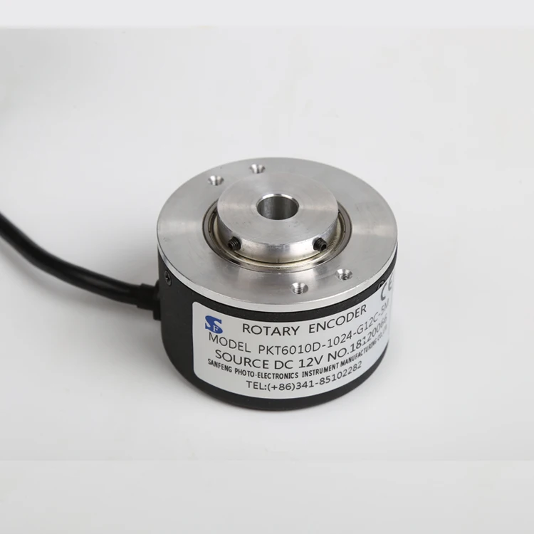 2026 SF PKT60 1024 Ppr Incremental Encoder Optical Theory Clamping Flange Mounting Outer Diameter 60mm Hollow Shaft Push Pull Ou