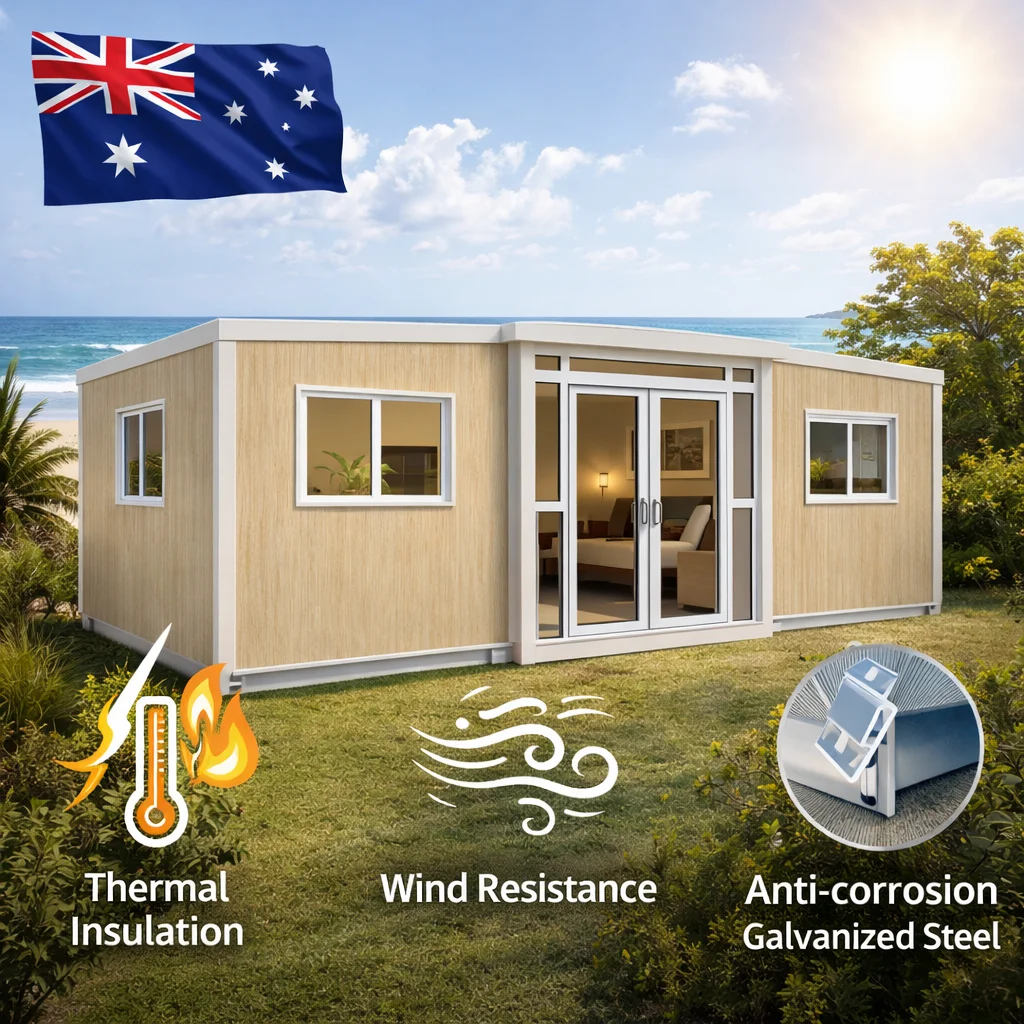 Luxury  Prefab 20ft  30ft  40ft Shipping  Modular Containers Home 2 Bedroom Expandable Container House for Outdoor Resort Office