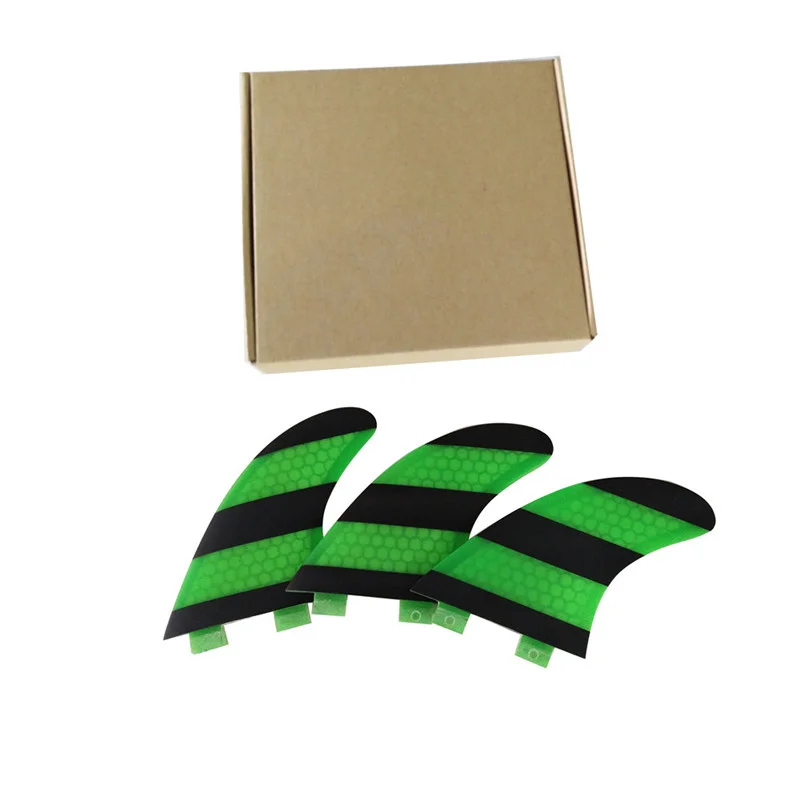 

Surf Fins UPSURF FCS Fin G5 Medium For Sup Board Green Honeycomb Fin Surfing Accessories Tri Fin Set prancha de surf