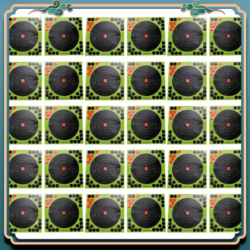 

Latest 300Pcs Hunting Targets 8X8 Inch Self Adhesive Paper Reactive Splatter Targets Stickers