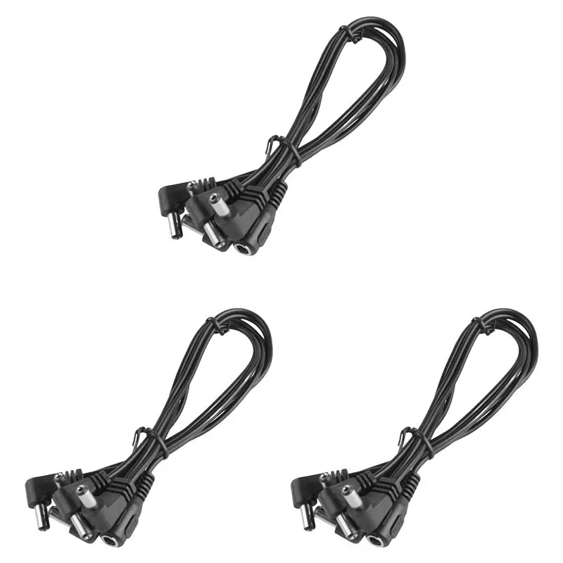 Cabo de alimentação 9V para pedal de efeito de guitarra ABLB-3X 5, compatível com Boss, Line6, MXR e Maxon.