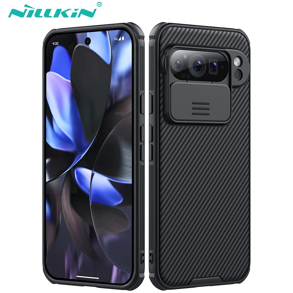 Nillkin-funda protectora de cámara para Google Pixel 9 Pro XL, carcasa trasera dura a prueba de golpes, protección de cámara deslizante, para Google Pixel 9 Pro