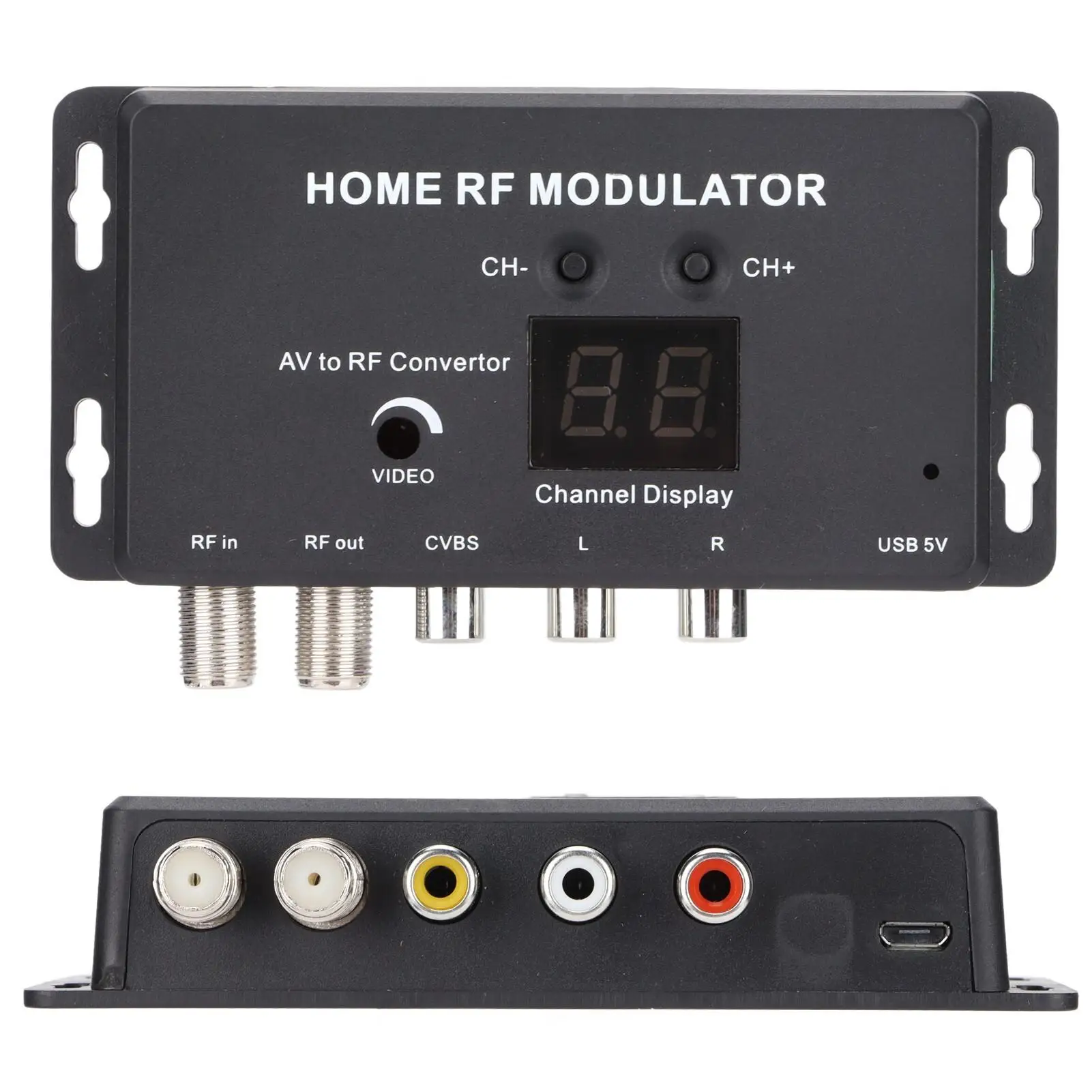 UHF RF Modulator for Audio & Video | Connect for dvd Players, Games, & Digital Devices to TV