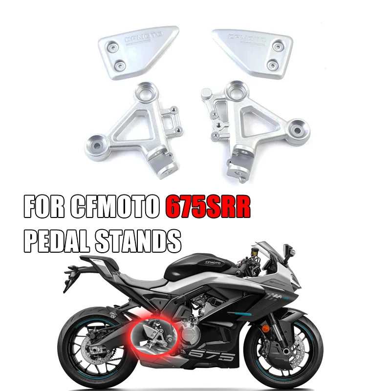 

For CFMOTO 675SRR 675SR 675SS 675SR-R CF650-10 Motorcycle Original Parts Left/ Right Pedal Bracket Foot Pedal Rest