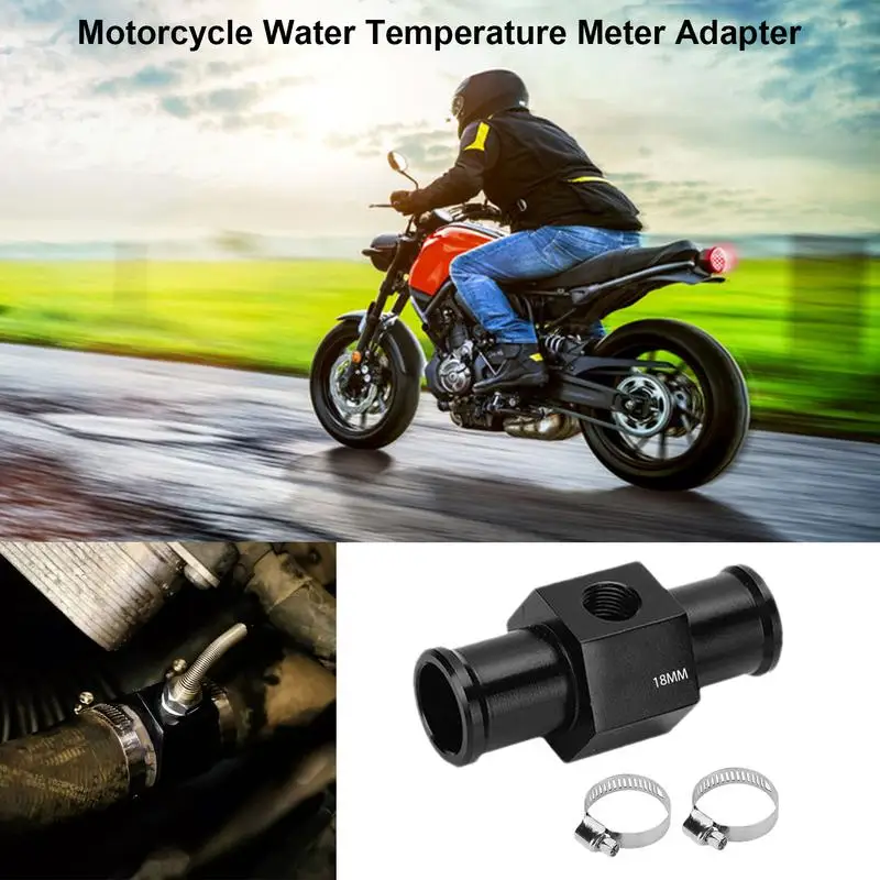 Sensor Gauge Radiator Hose Adapter Sturdy Gauge Adapter High-Density Aluminum Alloy Water Temp Joint Pipe Fits Most Cars