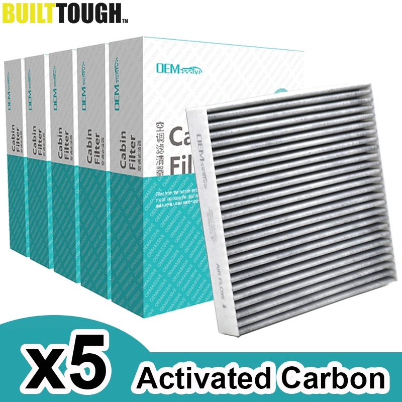 5x Car Pollen Cabin Filter Activated Carbon For Honda Accord Civic CR-V Legend Pilot 80292-SDA-A01 80292-SHJ-A41 80292-SWA-003