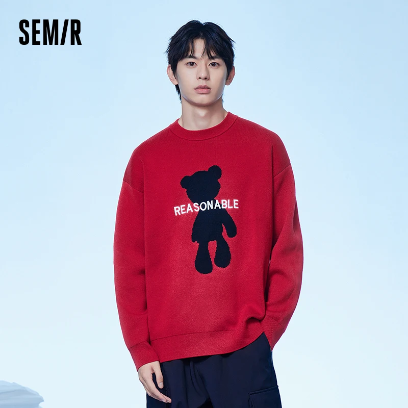 

Semir Pullover Sweater Men 2024 New Winter Couple Oversize Sweater Comfortable Casual Loose Knitted Sweater