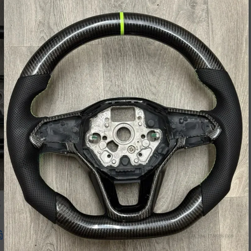 

New For VW Volkswagen T-cross Magotan B8 (No Paddle Shifters) 100% Real Carbon Fiber Steering Wheel