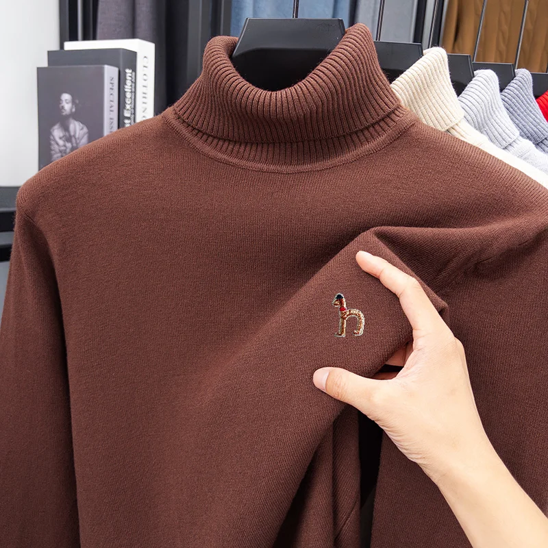 Turtleneck Sweater Men - Pull en maille de luxe pour
