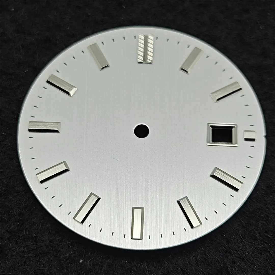 NH35 ساعة الطلب 32.5 مللي متر خط عمودي ساعة وجوه لا مضيئة مان ساعة اكسسوارات لحركة NH35
