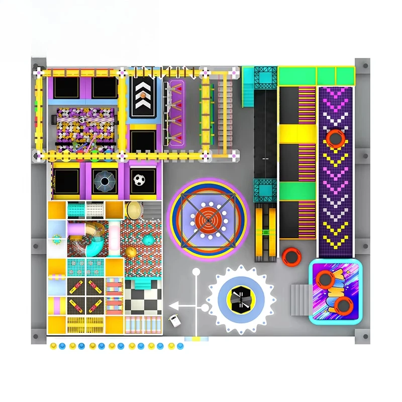 Children's 200-Person Commercial Kids Indoor Soft Play Set Galvanized Steel Foam Customized Amusement Park Playground