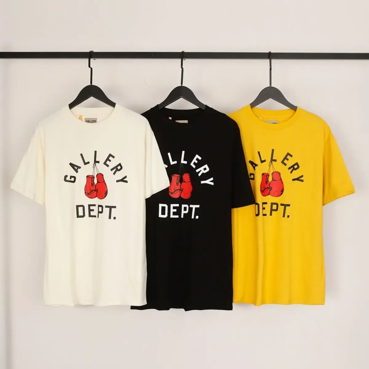 

American Fashion Brand Gallery Dept Gloves Printed High Quality Double Cotton Casual Short Sleeve T-shirt Men and Women