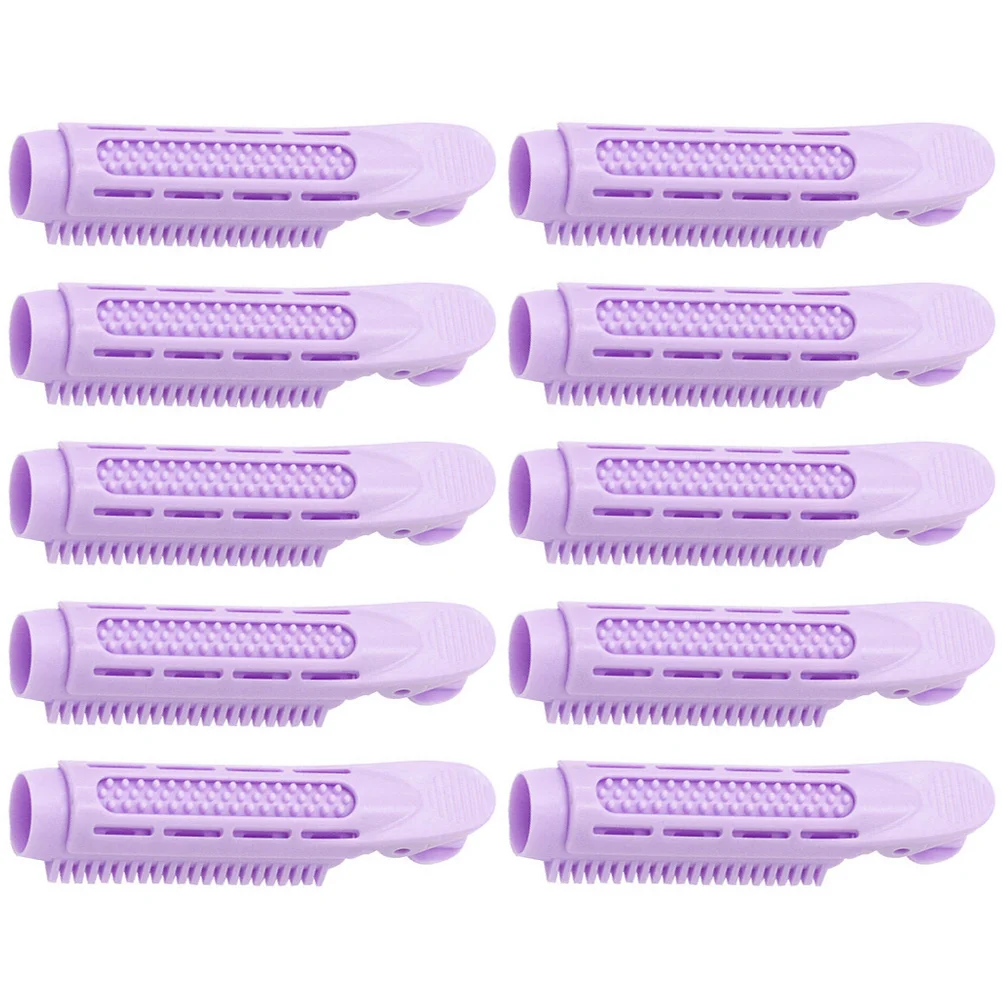 

10pcs Curlers Rollers Clips Hair Roller For Bangs ABS Material Lightweight Travel Bangs Roller Curly Hair Volume DIY Styling