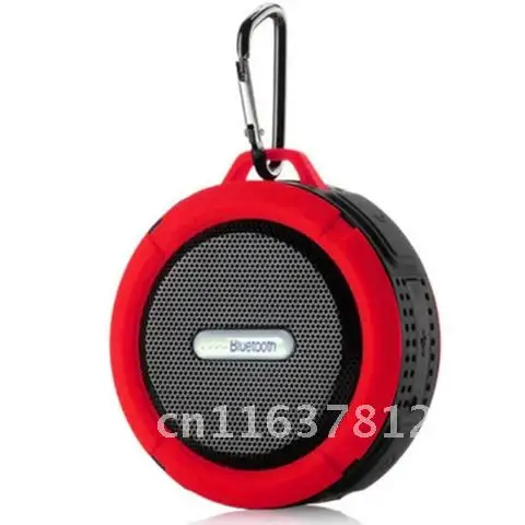 C6 Protable Waterproof Bluetooth Speaker Big Suction Cup HOOK Bluetooth Stereo Outdoor Sports TF Subwoofer Mini Speakers New