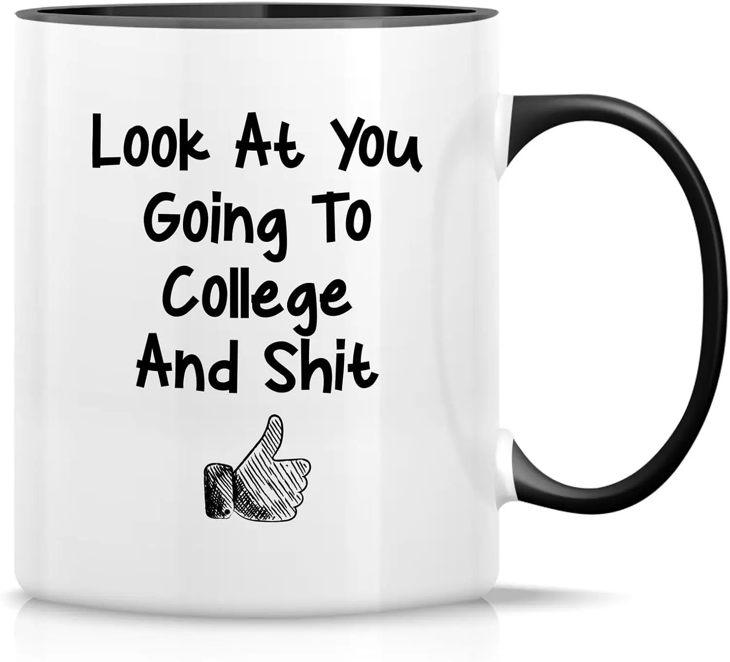 Retreez Funny Mug - Look At You Going To College 11 Oz Ceramic Coffee Mugs - Funny, Sarcasm, Sarcastic, Motivational Inspiration