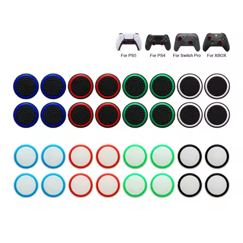 100-200Pcs Silicone Replacement Thumb Grip Stick Analog Joystick Cap Cover for Ps3 / Ps4/ Ps5 / Xbox 360 / One Game Controllers