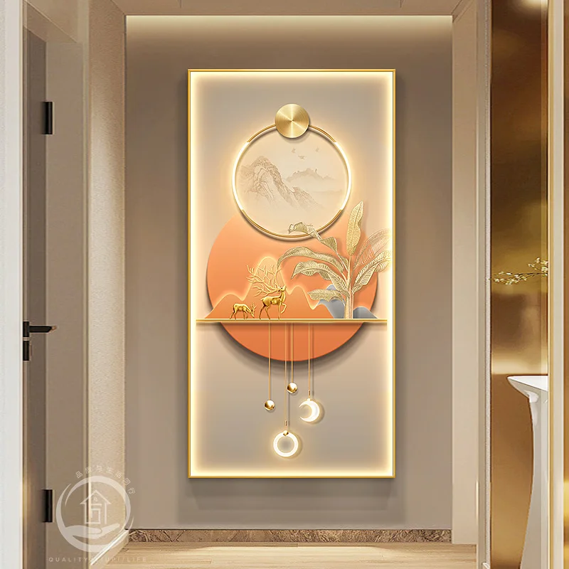 Entrance Decoration Painting,abstract High-end Mural Lamp,modern Entrance Door,living Room Corridor,corridor Hanging Painting