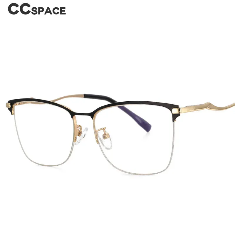 53768 Half Frame Optical Eyebrow Glasses Frames Men Women Anti Blue Light Fashion Computer Eyeglasses