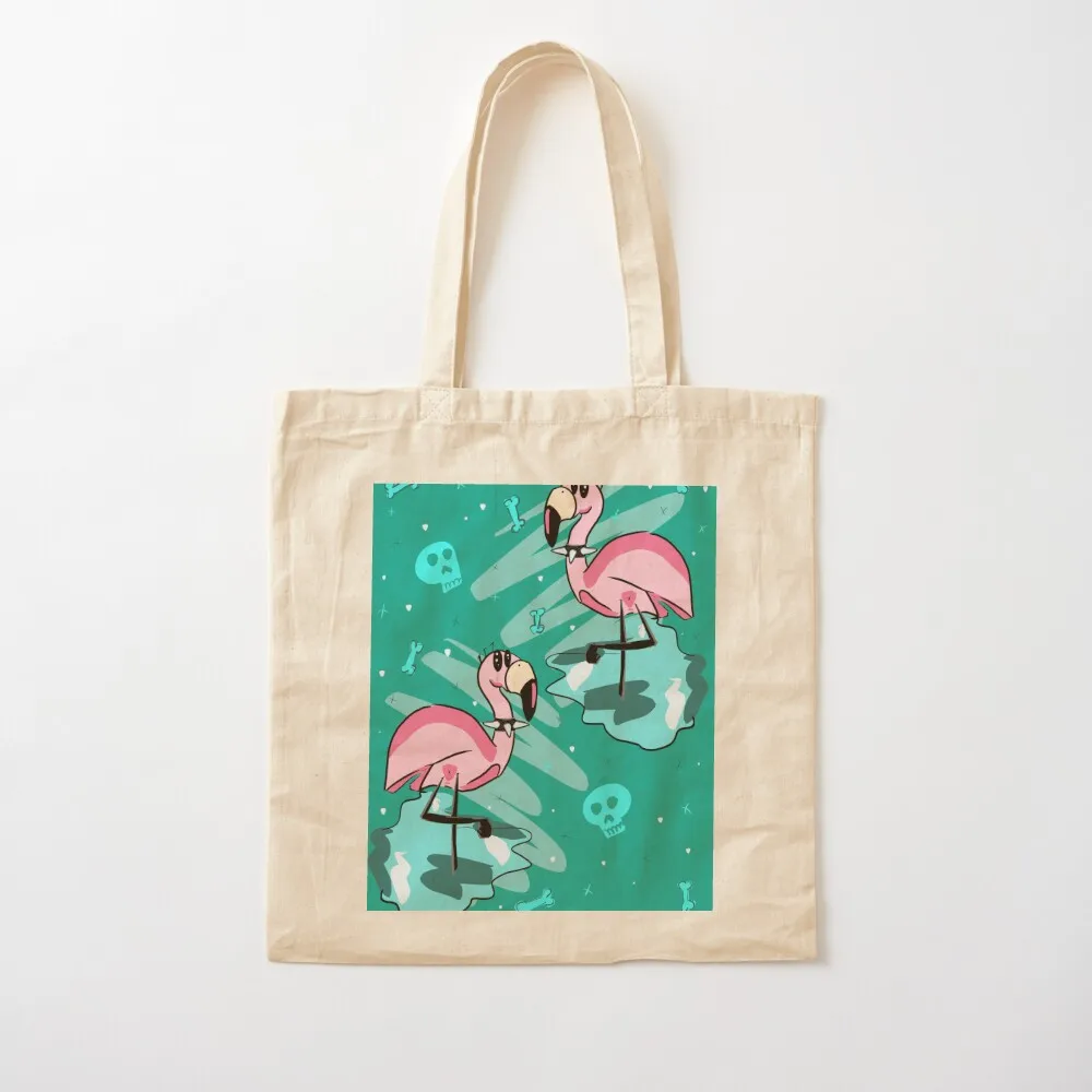 

Punk Flamingo Tote Bag sacs de shopping custom tote bag Handbags canvas bags Canvas Tote Bag