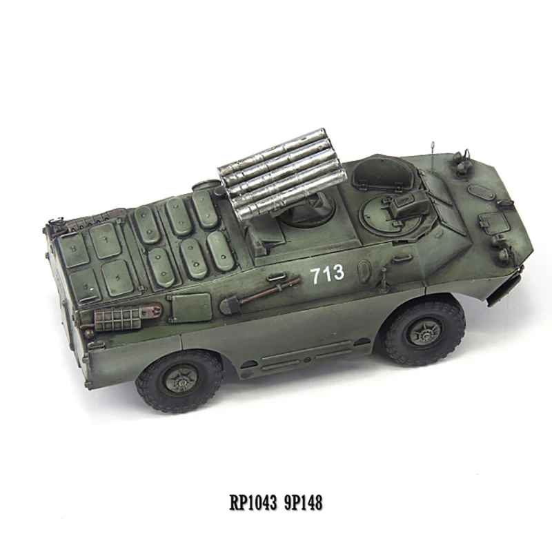 1/72 Schaal Russische BRDM-2 9P148 Anti-tank Raket Voertuig Simulatie Plastic Model Statische Display Collectible Toy Gift Souvenir