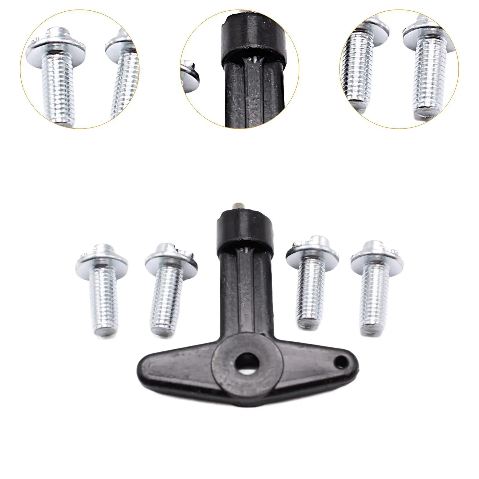 Alloy Wheel Centre Cap Screw Bolt with Key Kit 7700422600 Replacement High Performance for Renault Clio MK2 MK3 Repair Parts