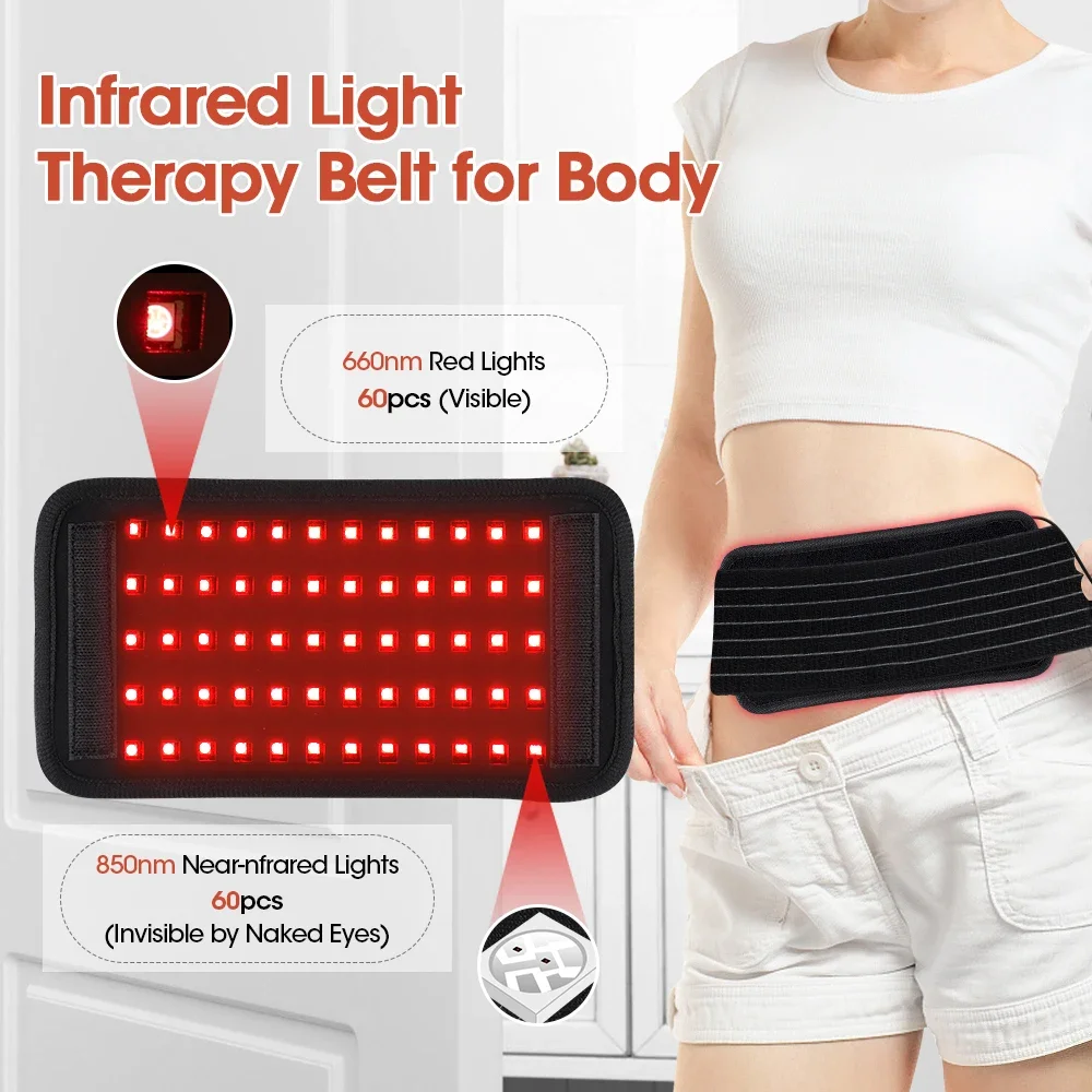 660 and 850nm Near Infrared Light Devices for Waist,Back,Abdomen,Knees,Wrists Joints Muscle Beauty Accessories Woman