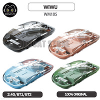 WIWU WM105 Mouse Gamer 7 Buttons 2.4G Bluetooth Wireless Mouse Sensor 2400DPI Lightweight Design RGB Computer Gaming Mouse Gifts