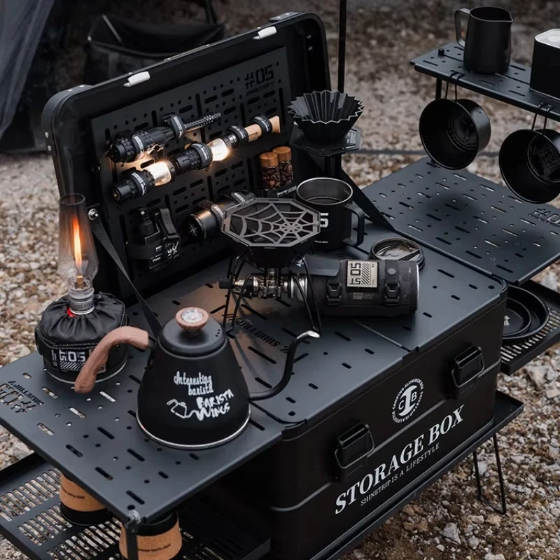 Outdoor Aluminium Coffee Case Set ,Folding IGT Box ,Camping