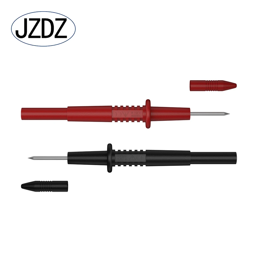 JZDZ-Pin de prueba de puntas de sonda de prueba, de 4mm conector eléctrico, enchufe banana hembra, aguja multímetro, J.30012, 2 uds.