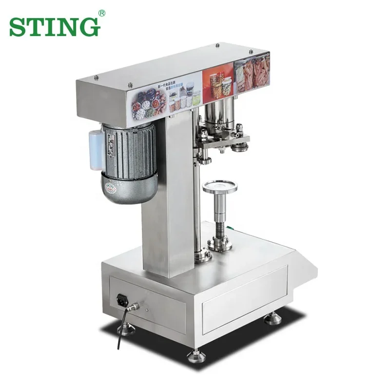 Commercial Smart Automatic Easy Open Aluminum Fruit Beer Can Sealing Seamer Machine