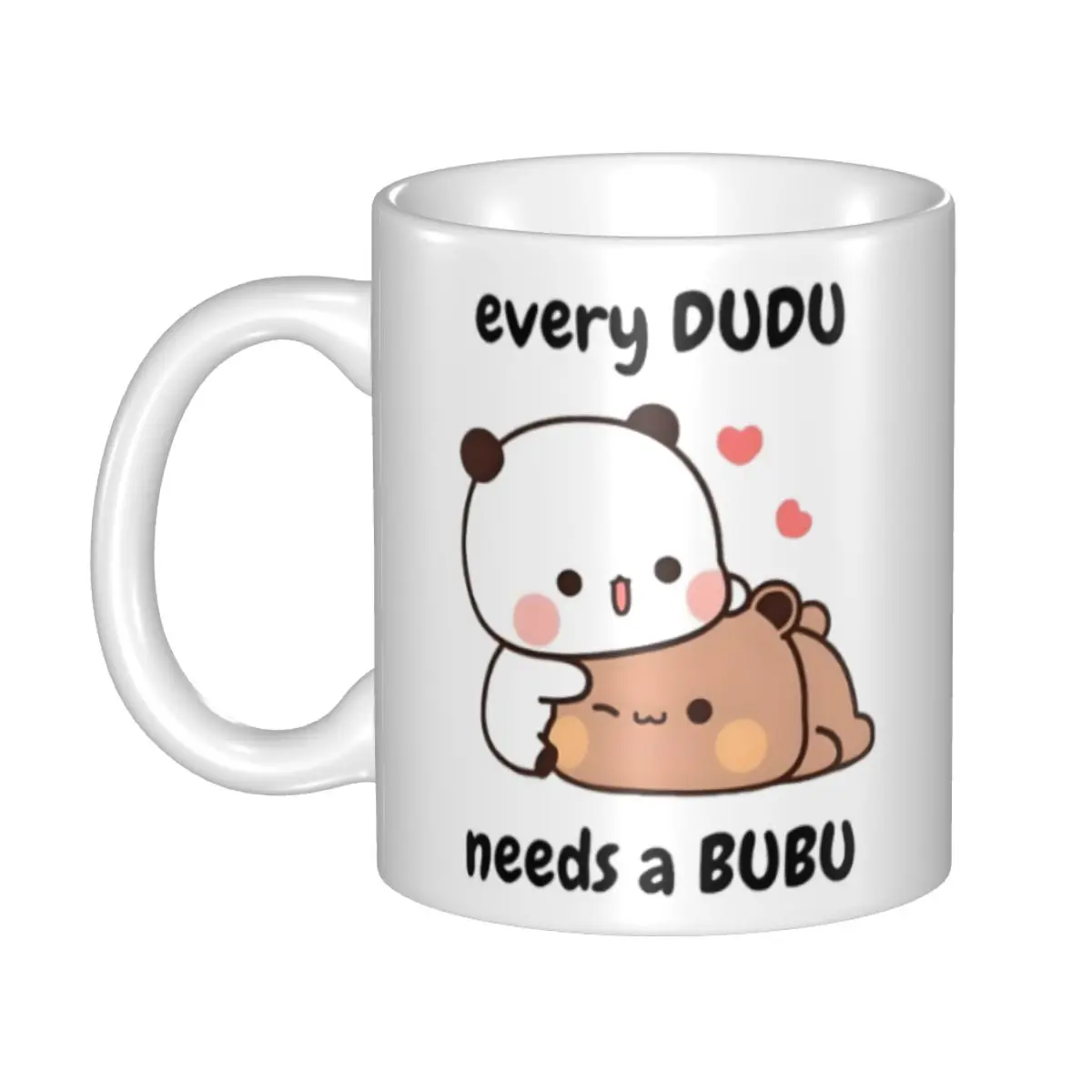 

Custom Bubu Dudu Panda And Brownie Bear Couple Mugs DIY Ceramic Milk Tea Coffee Cup