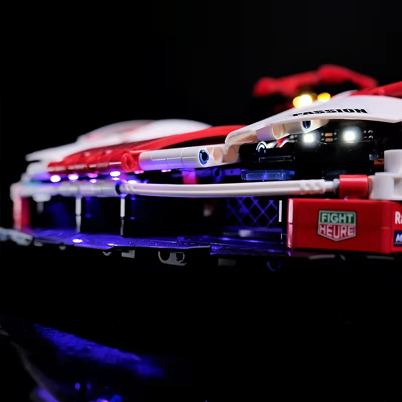 RC DIY LED ライトキット レゴ GULY 10615 テクニカル 963 スポーツカーハイパーカー用 (LED ライトのみ、ブロックモデルなし)
