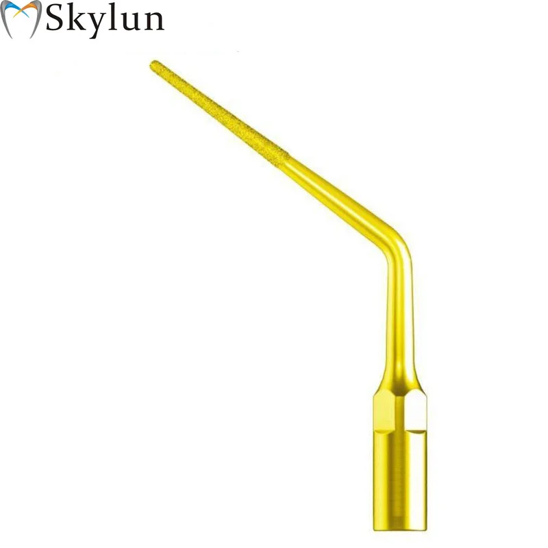 

100PCS Dental Ultrasonic Scaler Tips ED3DT New Dental Scaler Golden Colour Endo tip fit DTE/Satelec ED3DT
