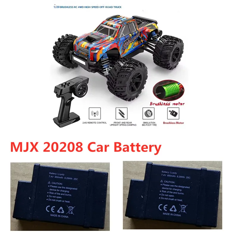 MJX 20208 7.4V 850mah 25C Battery USB line 20208 RC Car Battery mjx 20208 Mini RC Racing Car Original Battery 20208 Battery Toy