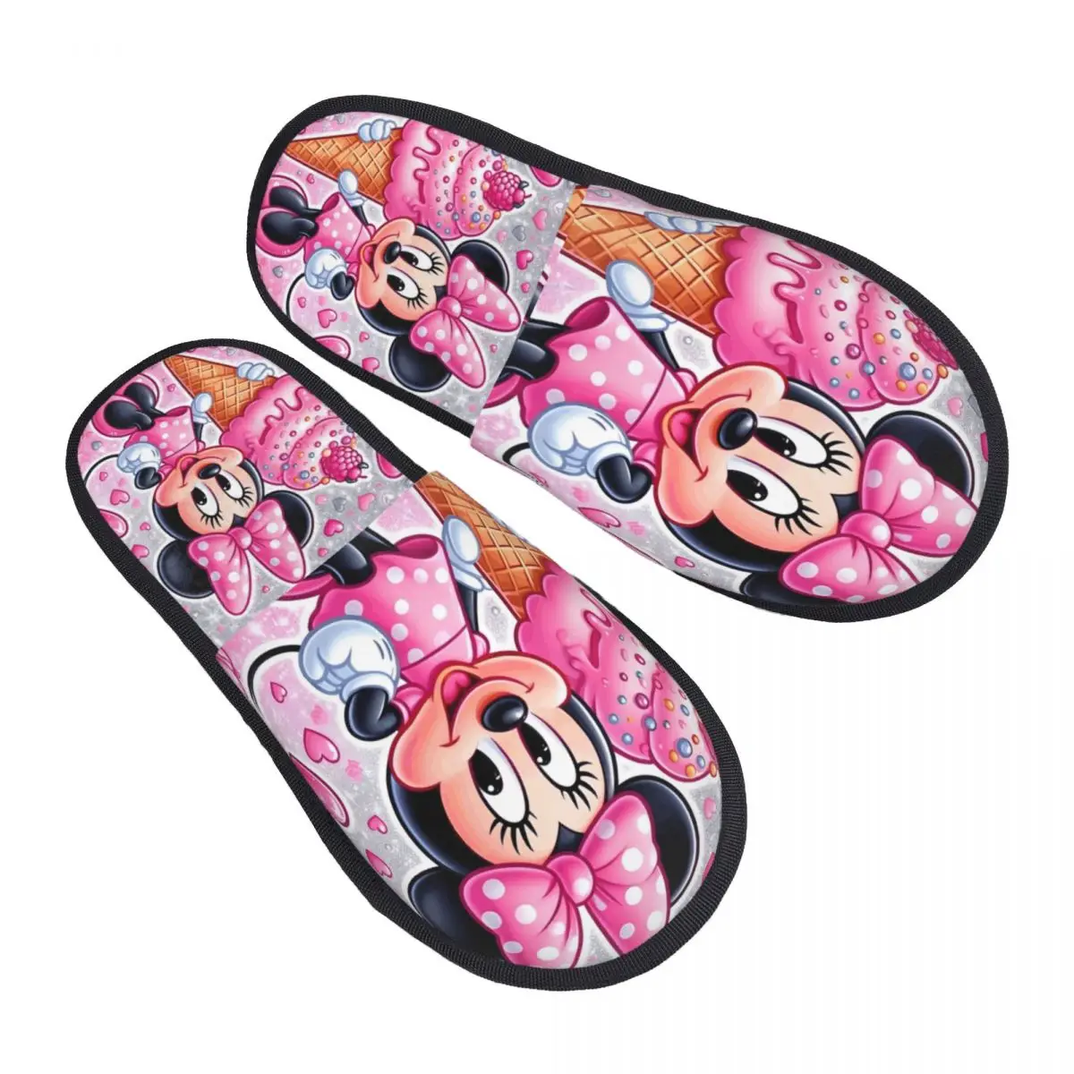 

Пользовательские аниме Минни Маус гостевые тапочки для женщин в отеле Kawaii мультфильм домашние тапочки