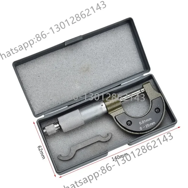

Teaching High Precision Outer Diameter Micrometer 0-25mm0.01MM Spiral Micrometer Micrometer Large Size