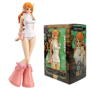 17 cm One Piece Luffy Tokoh Anime Monkey D. Luffy Kepala Telur Pulau Action Figure PVC Koleksi Anime Model Boneka Mainan Anak Hadiah 10 set figur aksi one piece penjualan terbaik - №