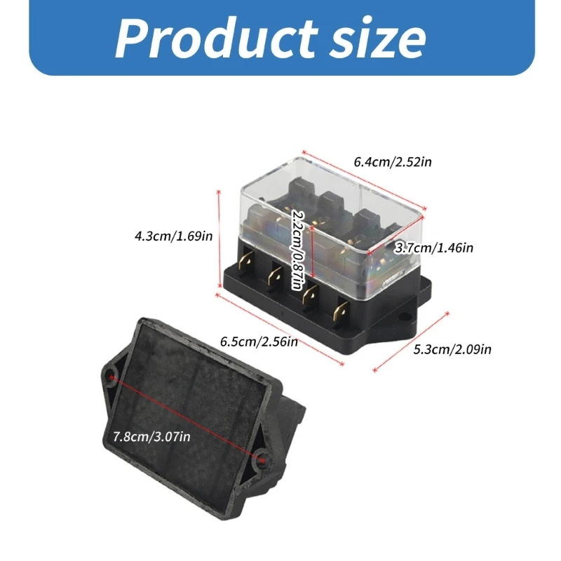 4-12 웨이 퓨즈 홀더 블록 배전 패널 Dropshipping이있는 퓨즈 박스 홀더