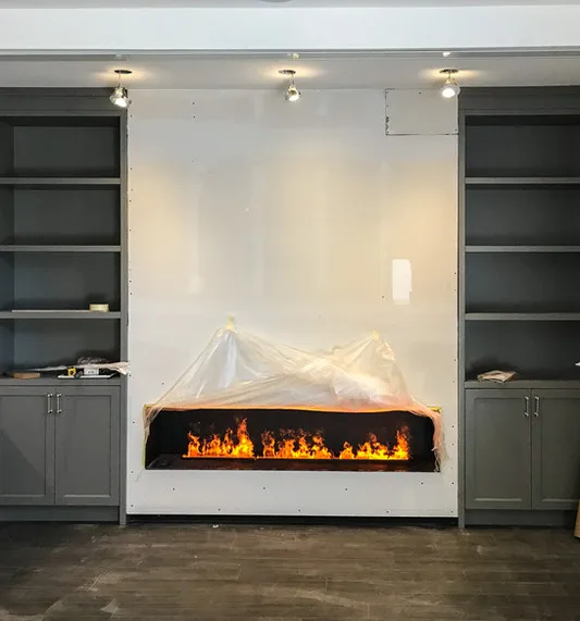 

Inno-Fire 36-дюймовый 3d электрический камин Цветное огненное пламя 3D электрический камин с водяным паром