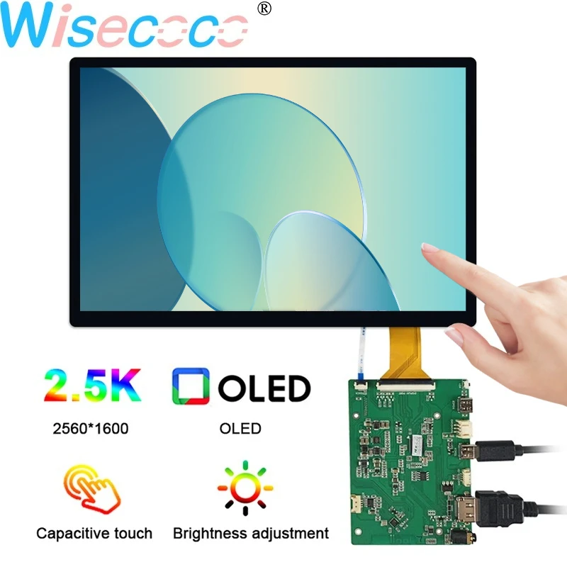 10.5 Inch OLED Touch Display 2560x1660 60Hz Amoled IPS Screen 2K for Game Laptops for Raspberry Pi Mac Xbox PS4/5 Switch